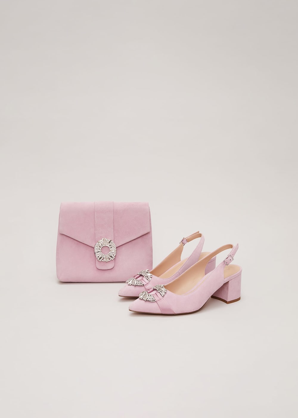 Pink embellished shoes hotsell