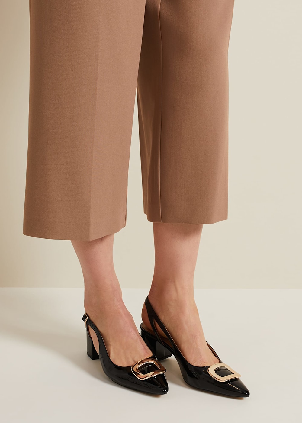 Patent Block Heel Shoes Phase Eight UK