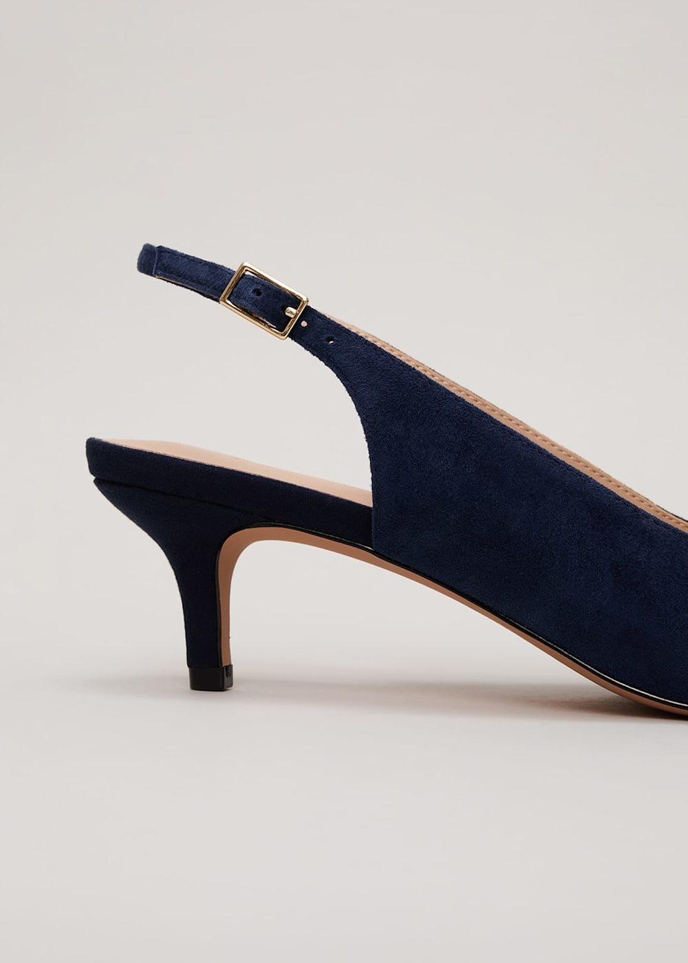 Suede Embellished Kitten Heel Phase Eight UK
