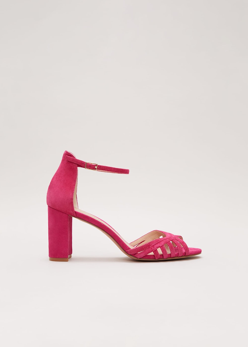 Suede Lattice Block Heel Phase Eight UK