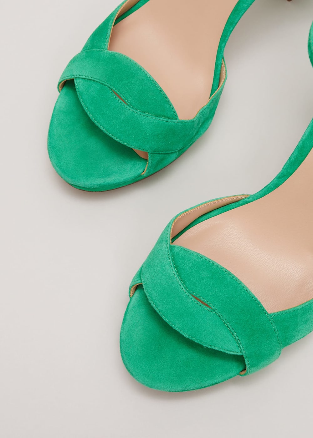 Suede Crossover Platform Sandal Phase Eight UK