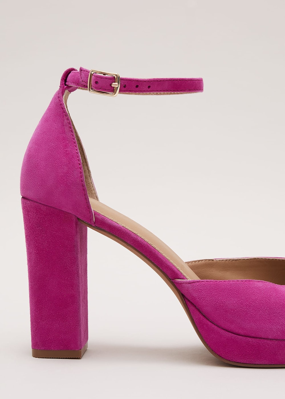 Suede platform clearance