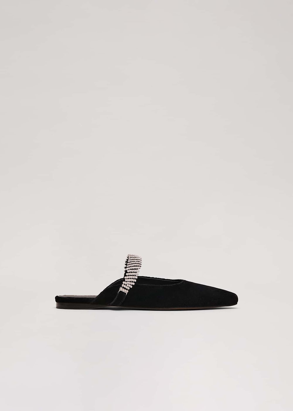 Black velvet mules discount