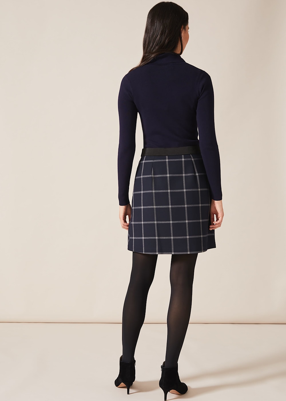 Hermione Check Mini Skirt | Phase Eight UK |