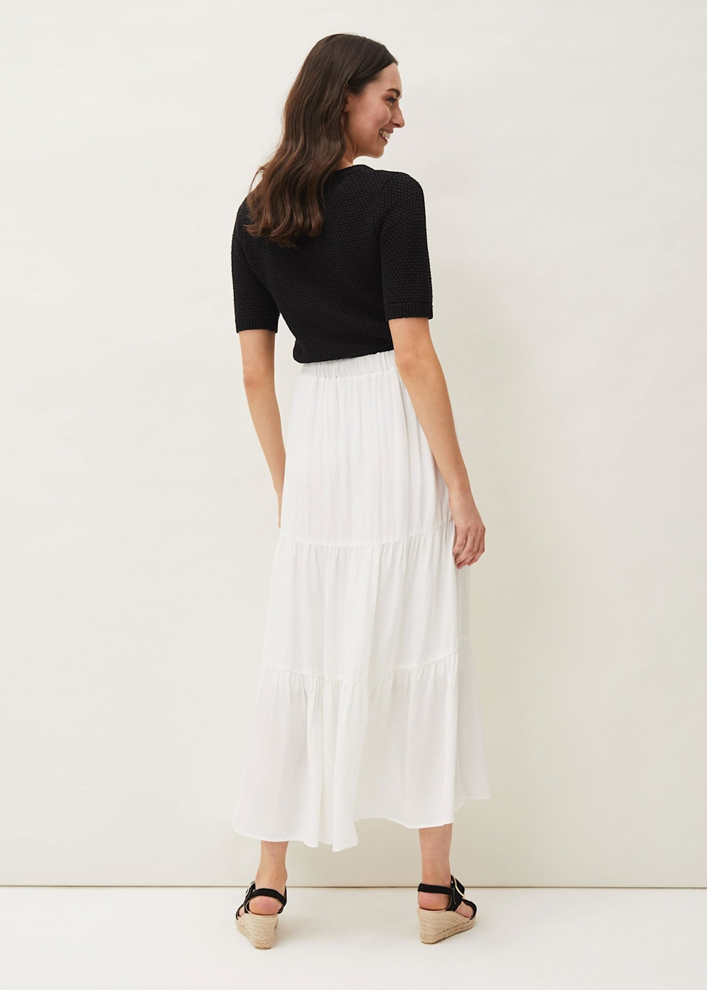 Phase eight white maxi skirt hot sale