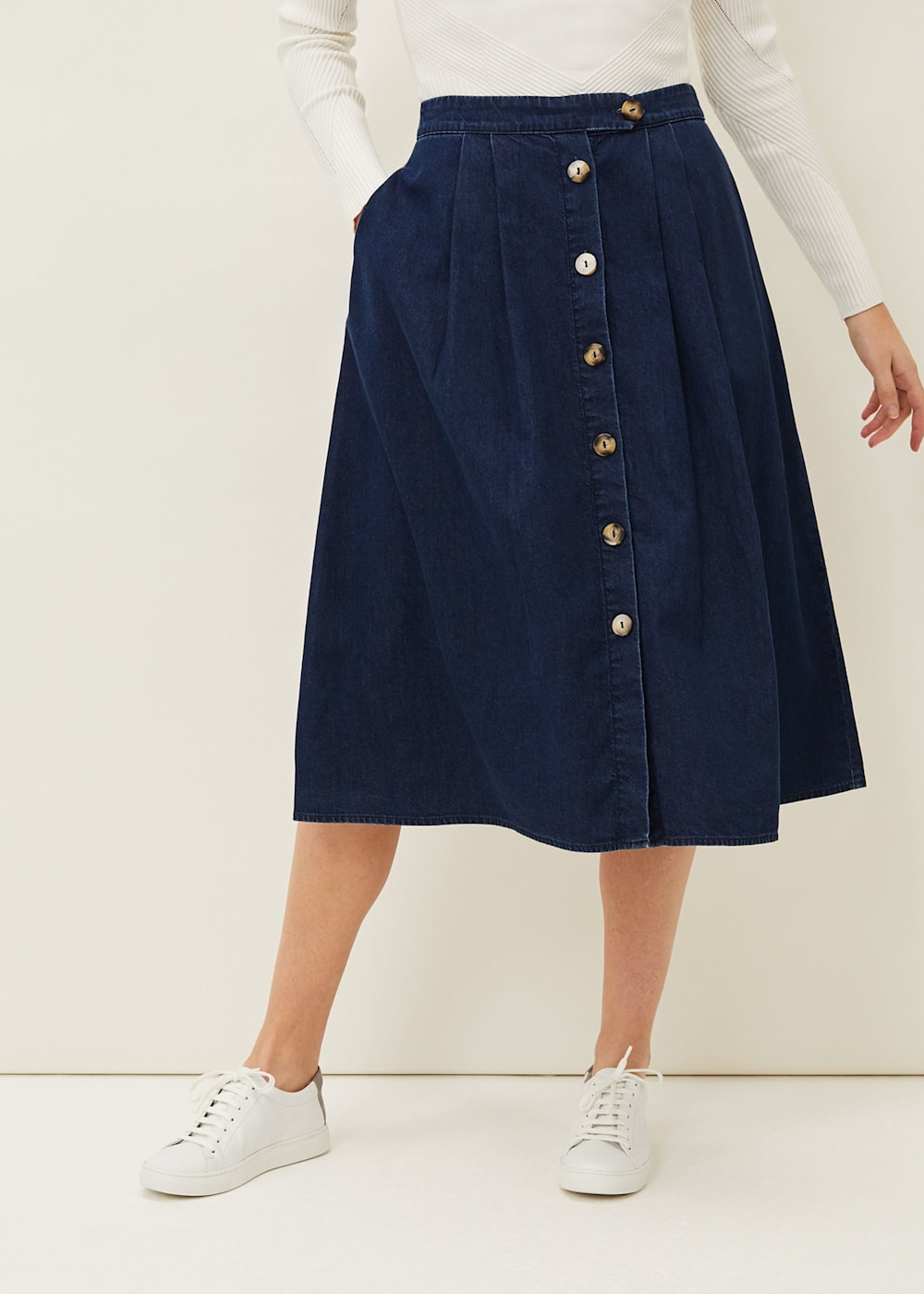 Lusia A Line Denim Skirt Phase Eight UK