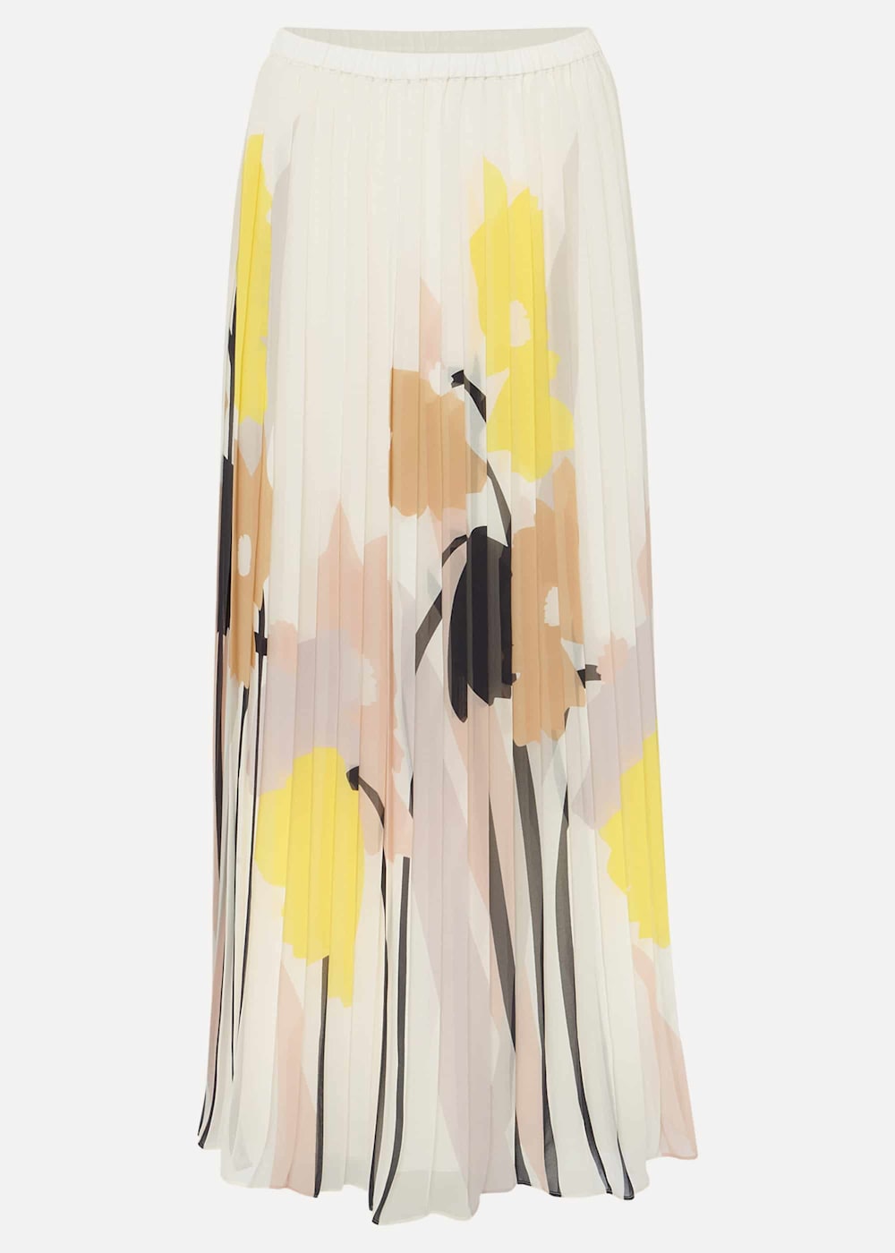 Pleated floral skirts clearance