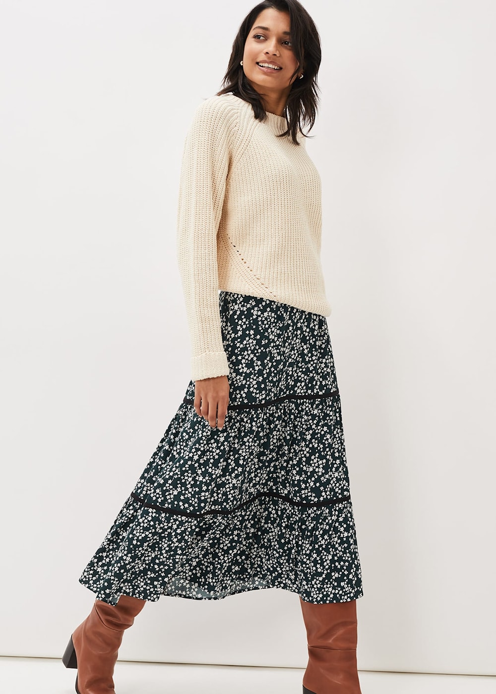 Ditsy maxi skirt clearance