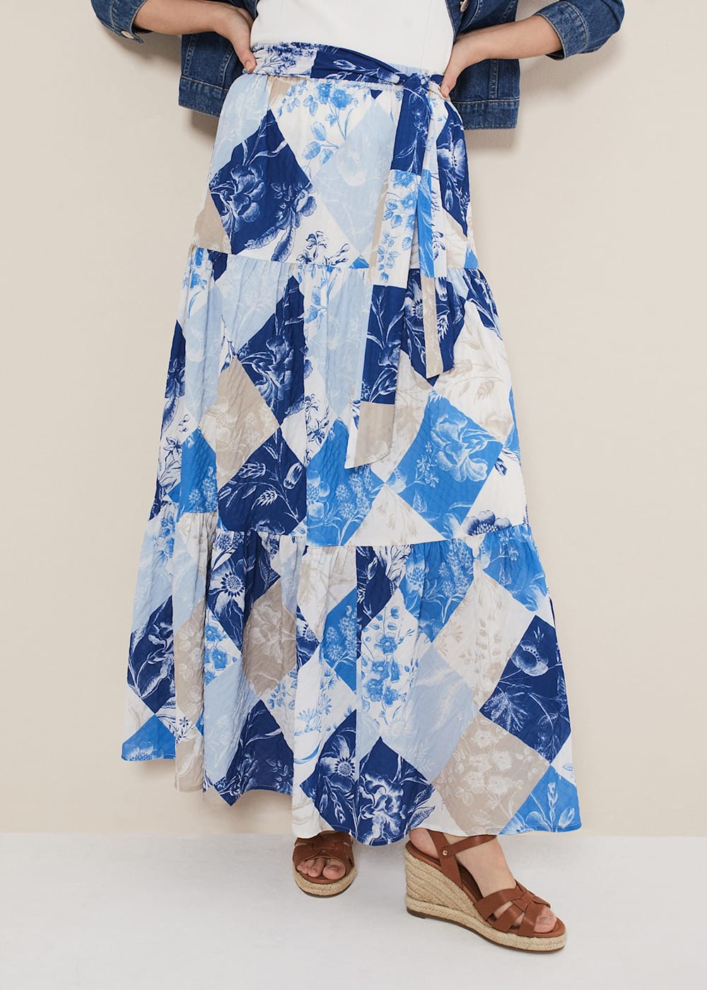 Polo ralph lauren patchwork skirt top