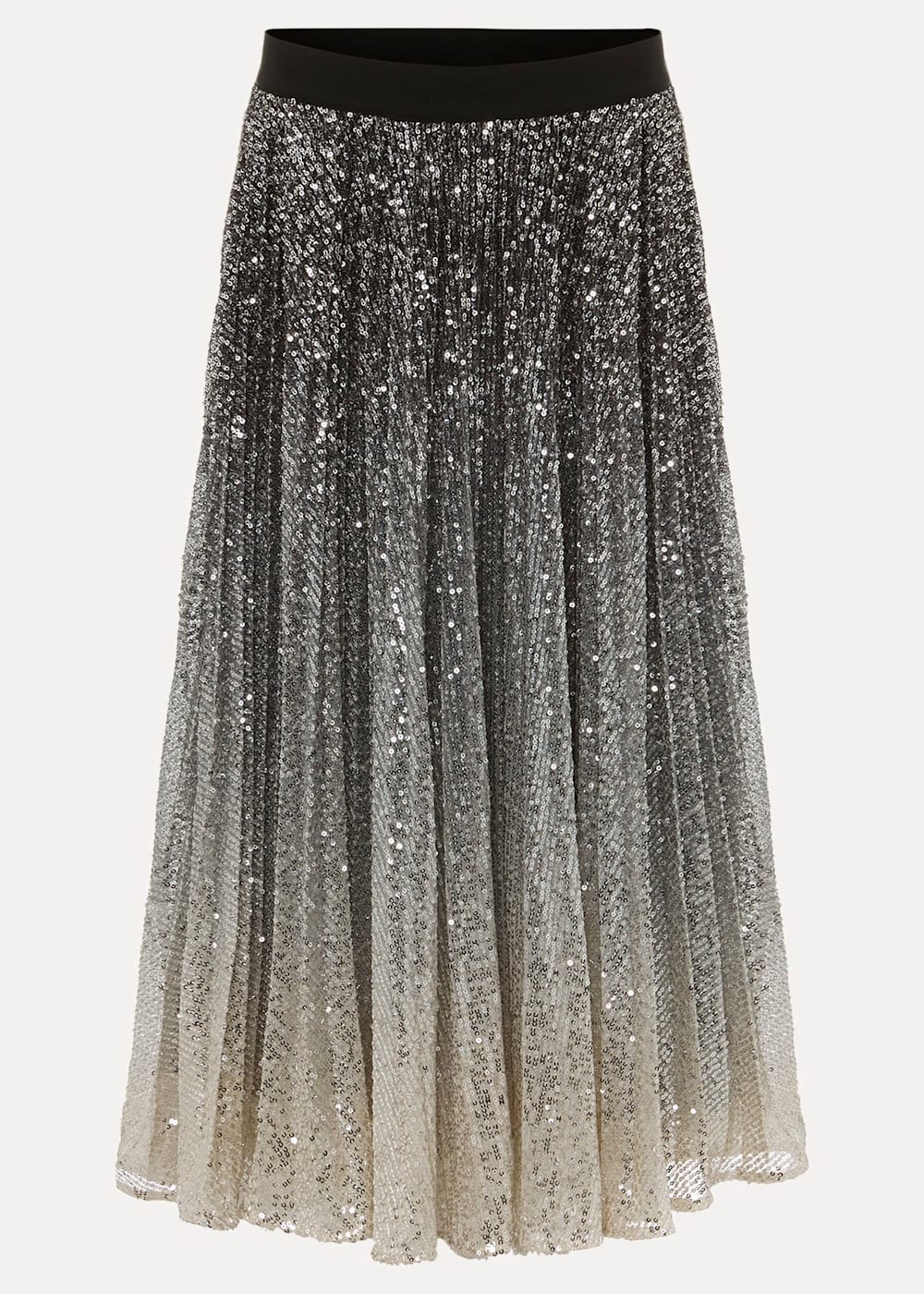 Celeste Sequin Ombre Pleated Midi Skirt Phase Eight UK