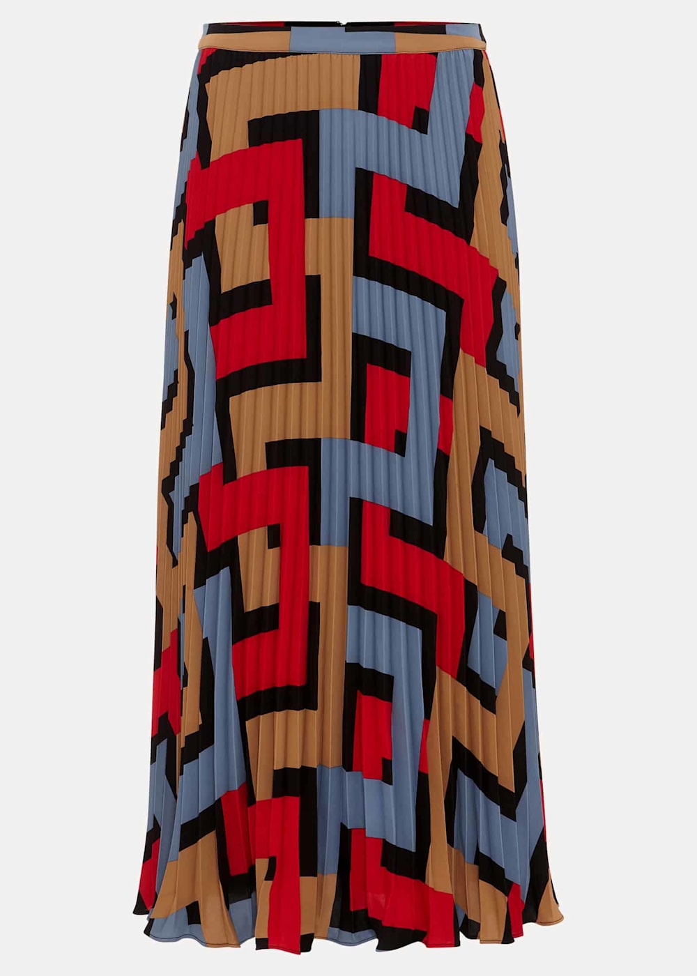 Petite Elmina Geo Pleated Midi Skirt Phase Eight UK