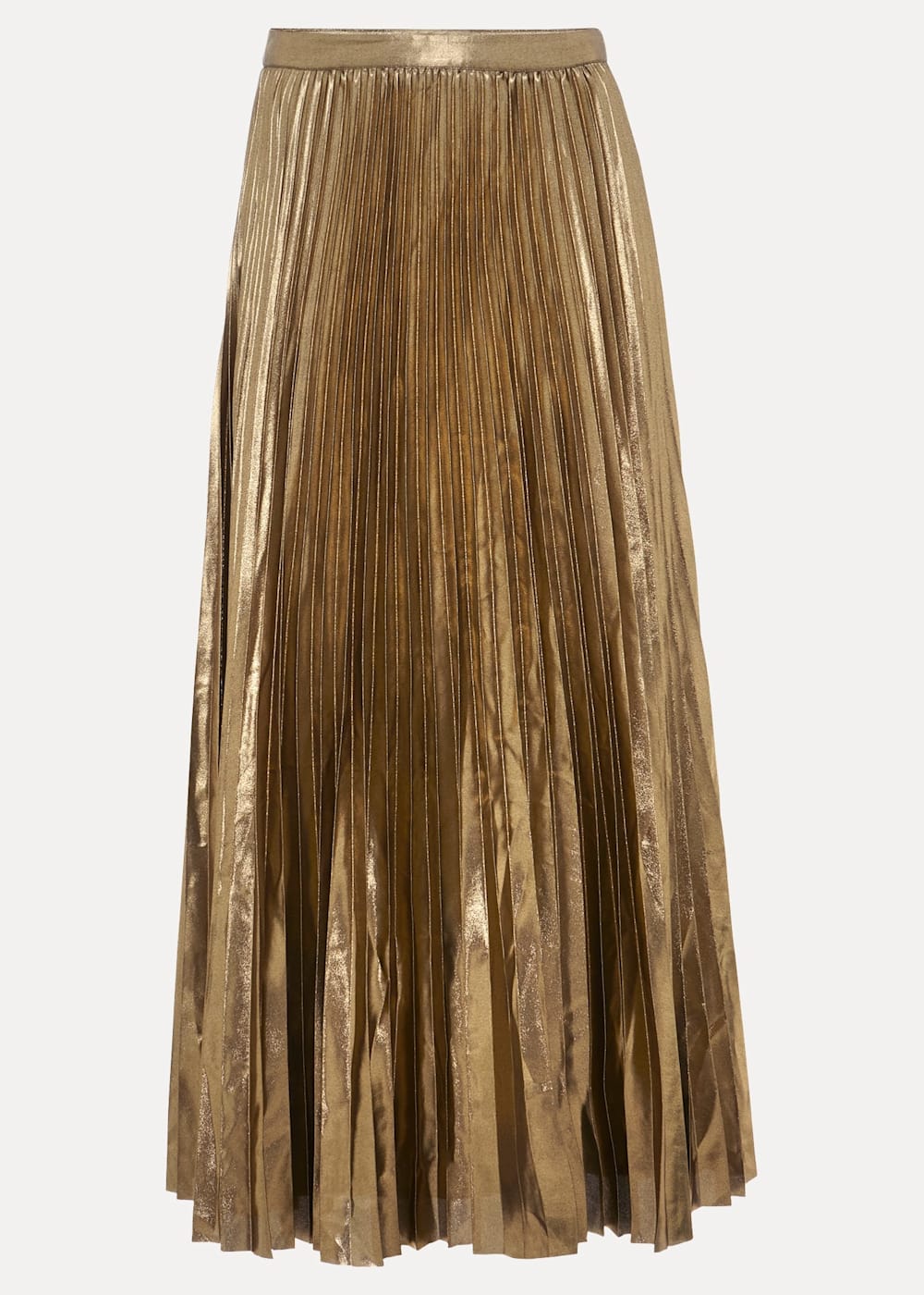 Metallic pleated skirt uk deals