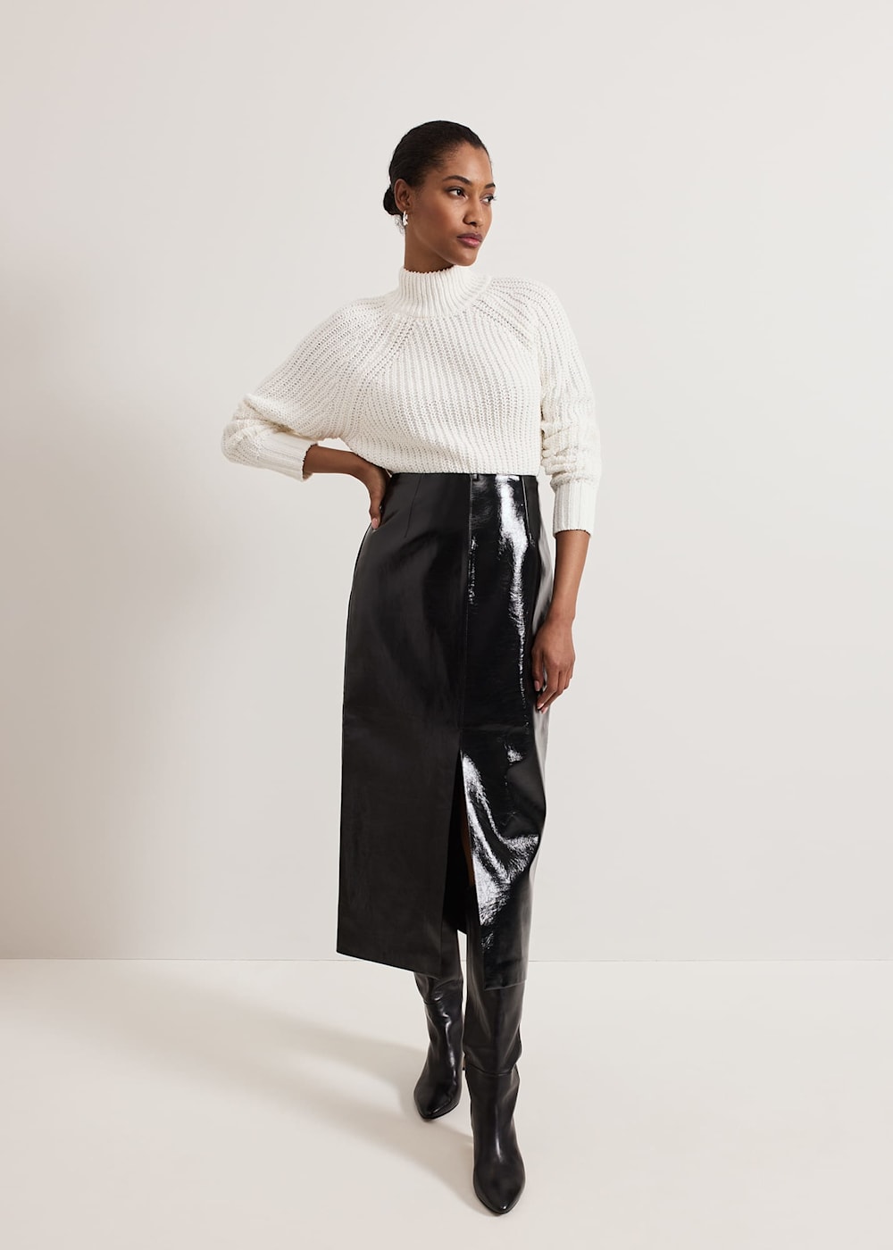 Vinyl skirt pencil cheap