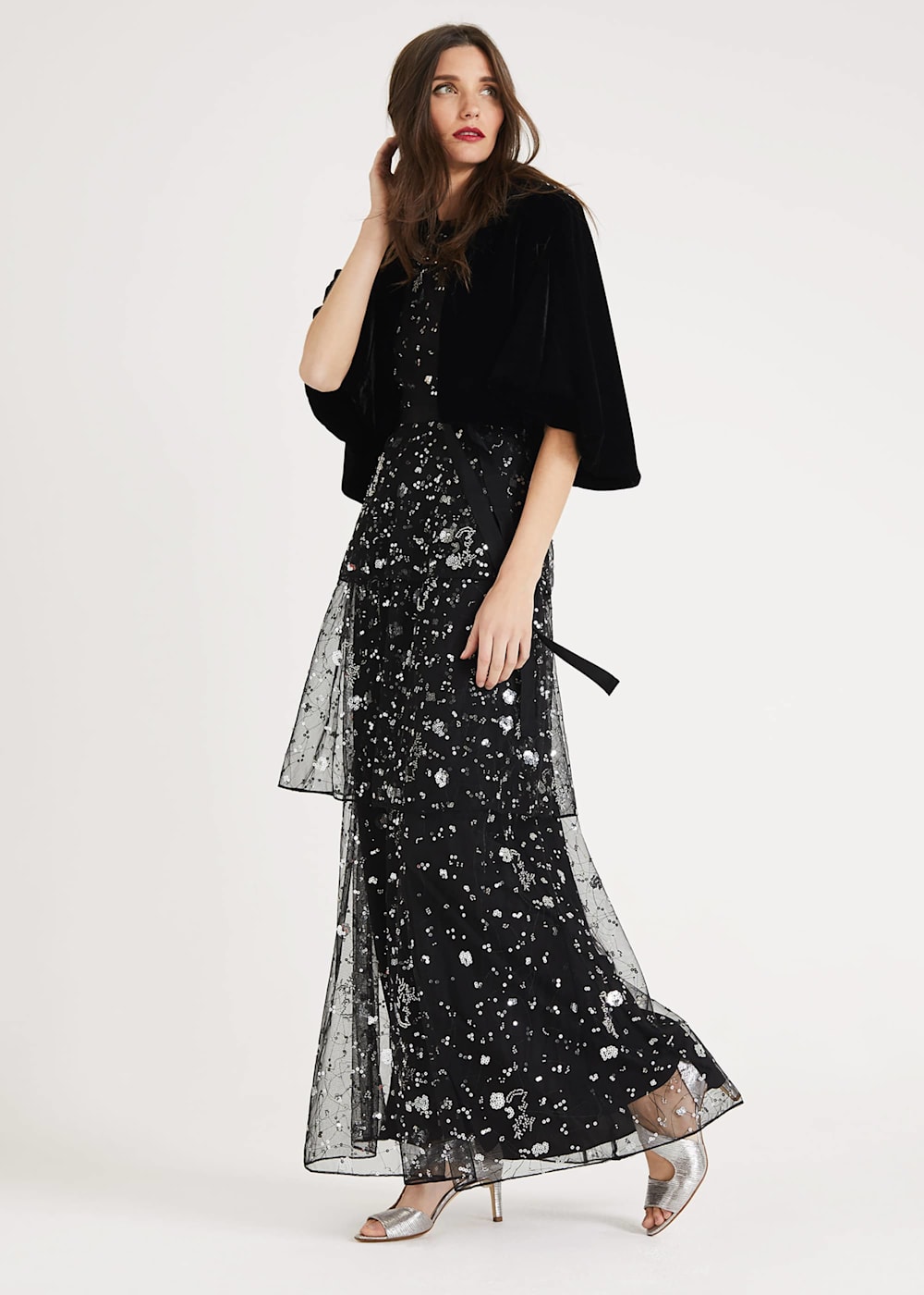 Velvet cape blazer hot sale