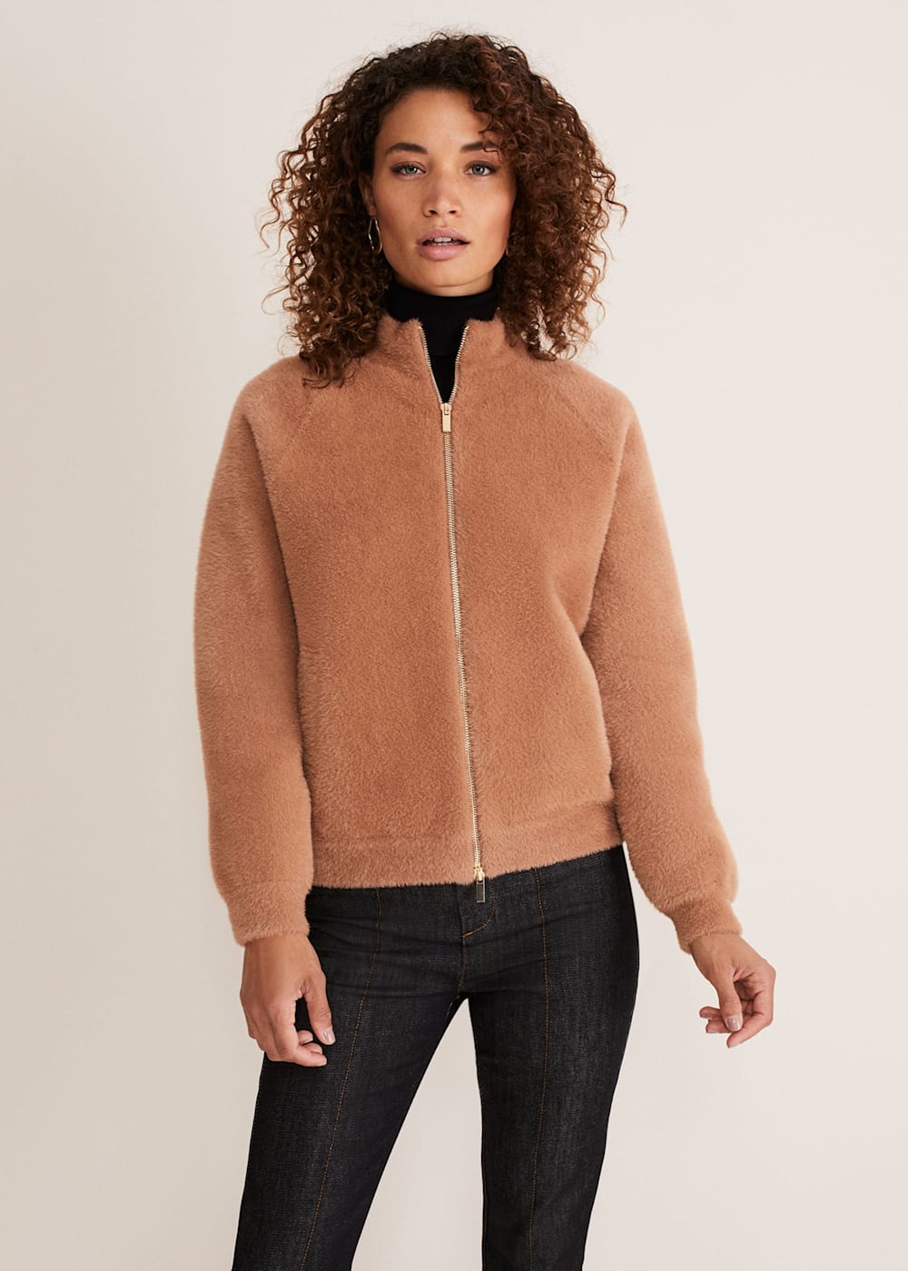 Dera Fluffy Bomber Jacket Phase Eight UK
