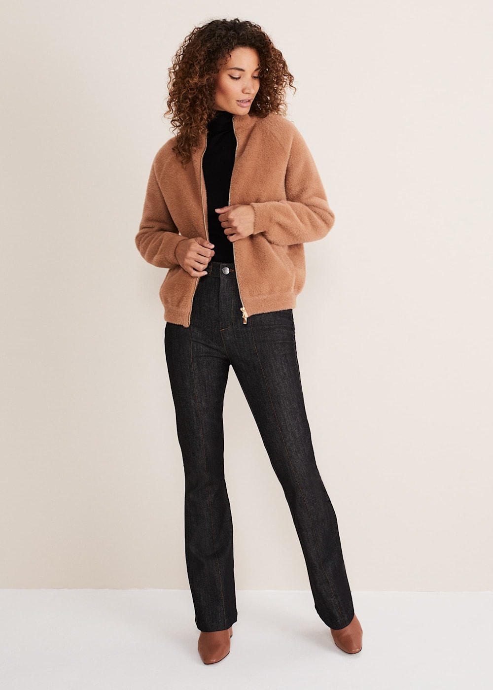 Dera Fluffy Bomber Jacket Phase Eight UK