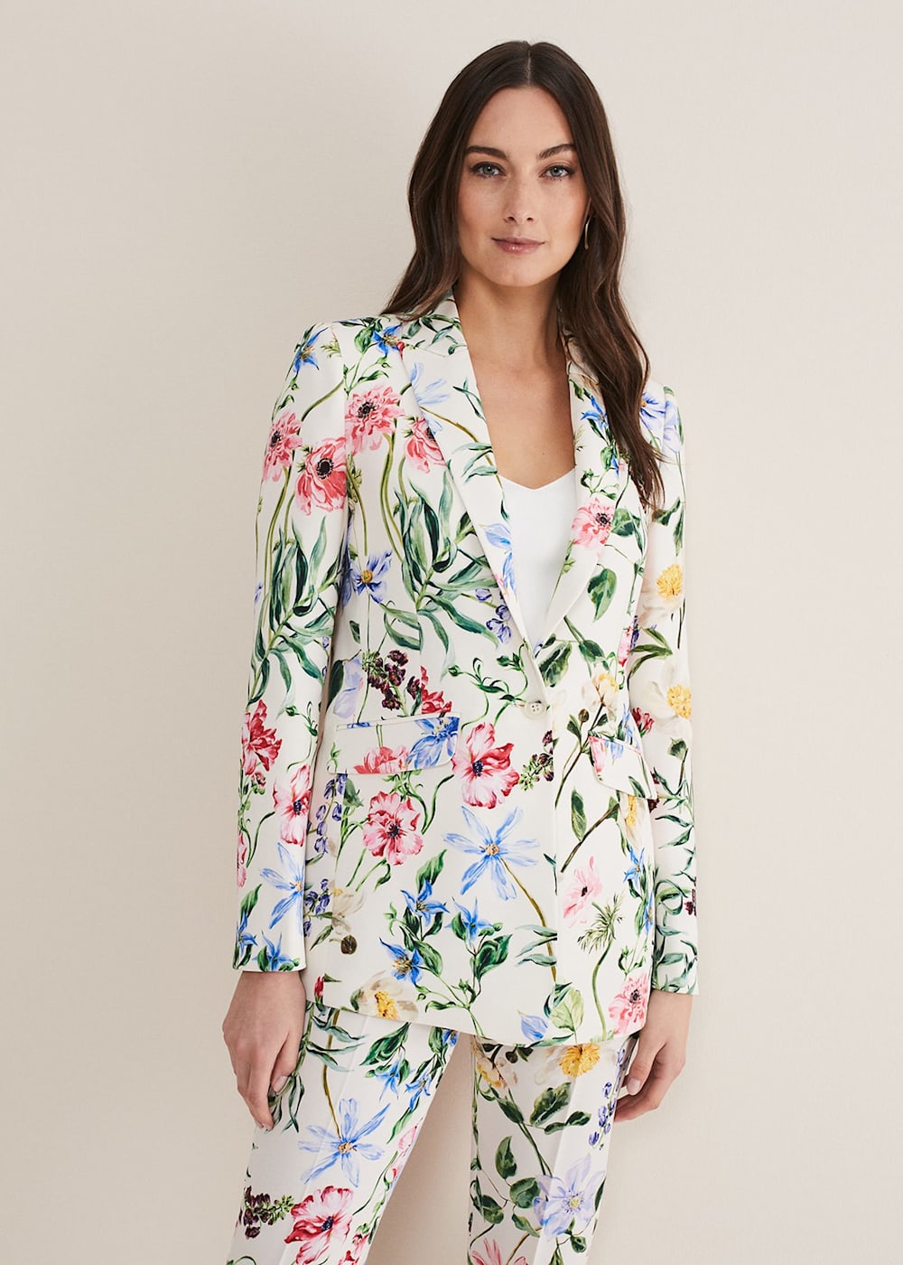 Floral long blazer 2025