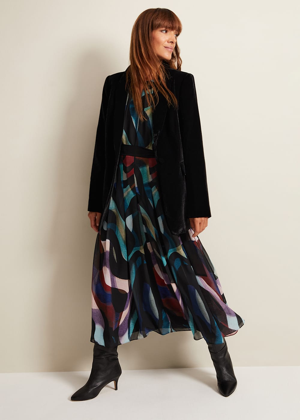 Avani Black Velvet Blazer Phase Eight UK