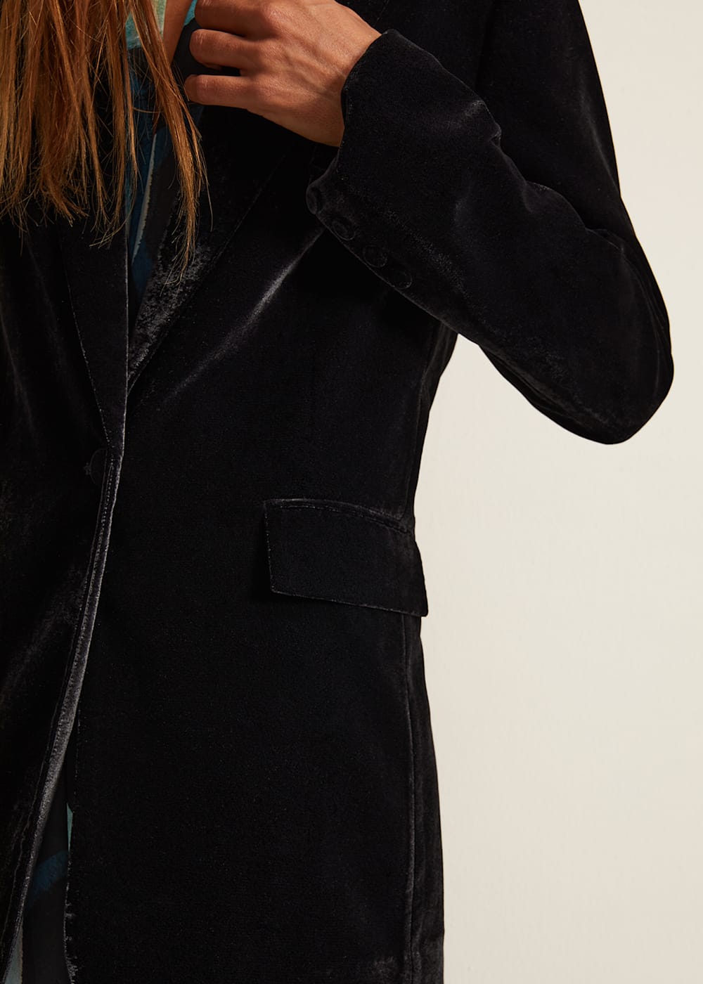 Avani Black Velvet Blazer | Phase Eight UK |