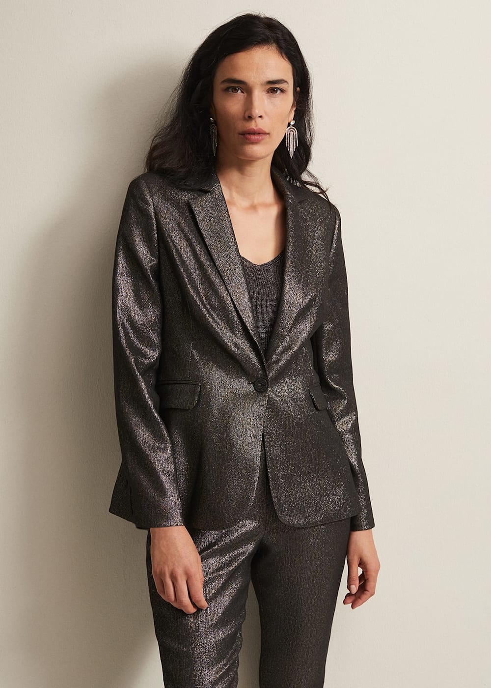Shimmer blazer store