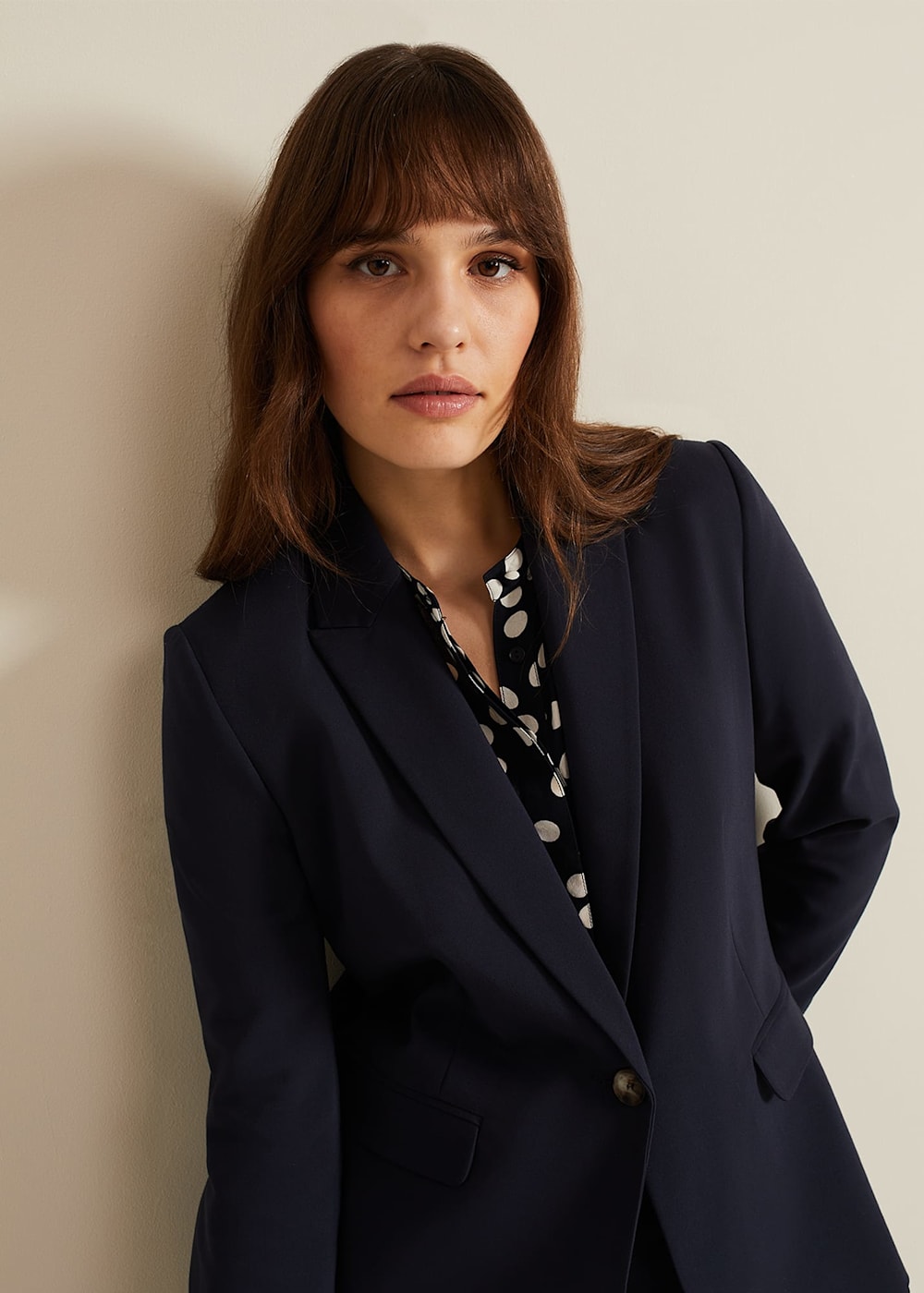 Phase eight navy jacket clearance