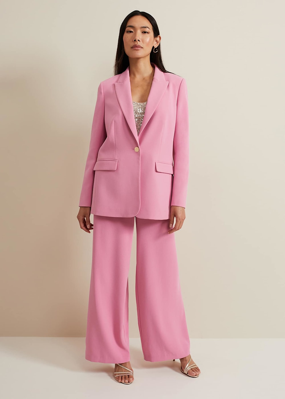 Pink tuxedo blazer deals