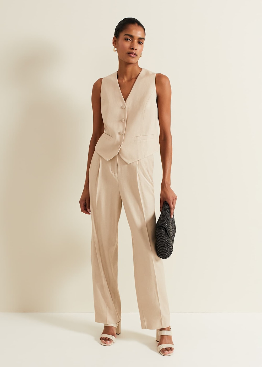 Waistcoat linen top