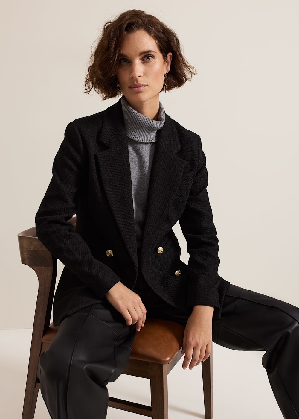 Kiana Boucle Longline Blazer Phase Eight UK
