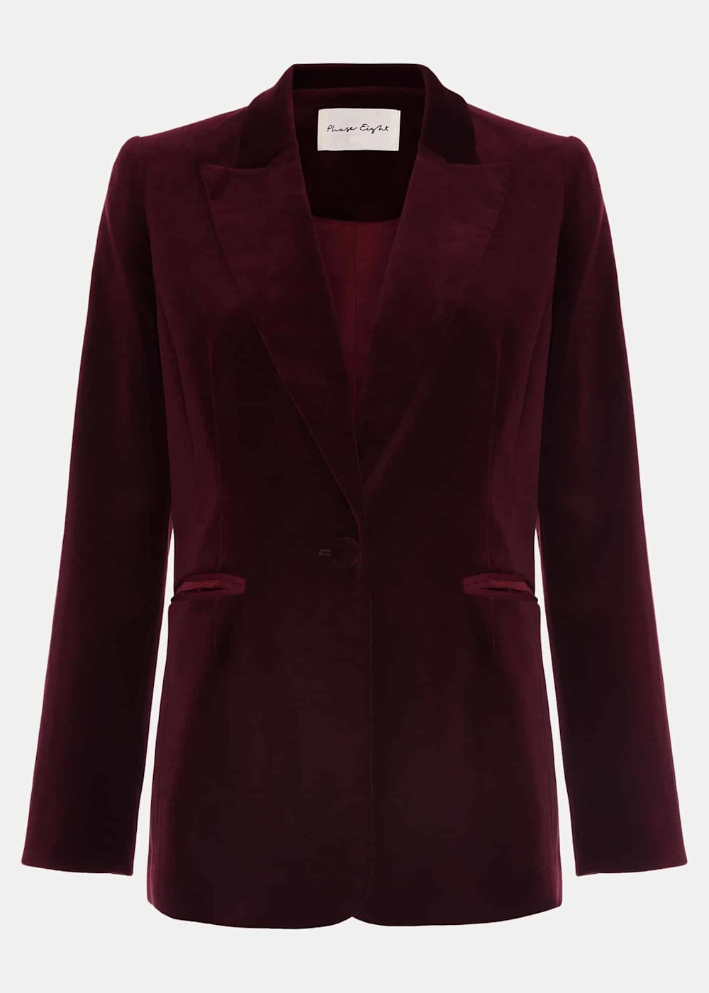 Wine red velvet blazer online