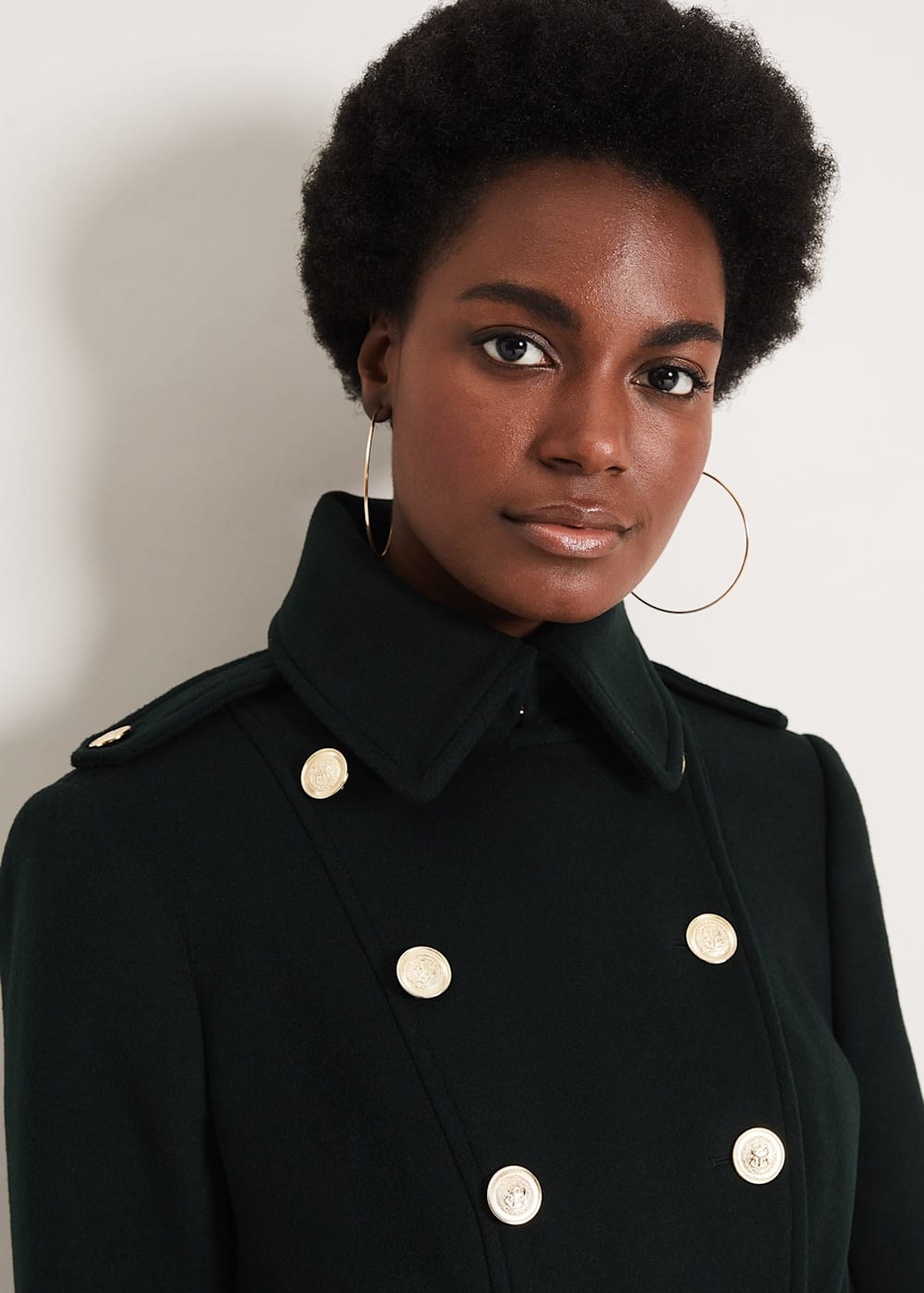 Elletra Military Wool Coat Phase Eight UK