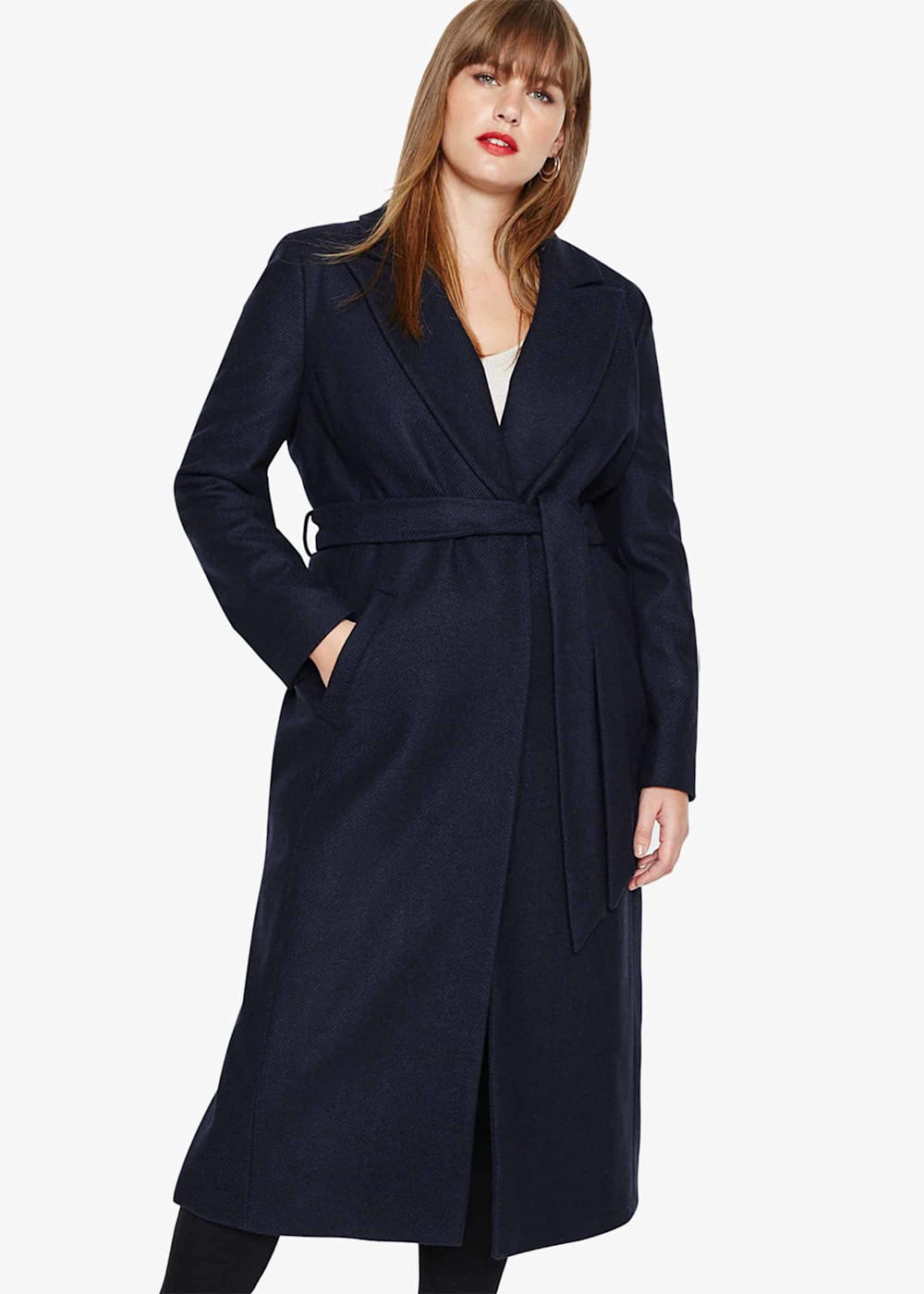 Fergie Faux Fur Collar Coat Phase Eight ROW