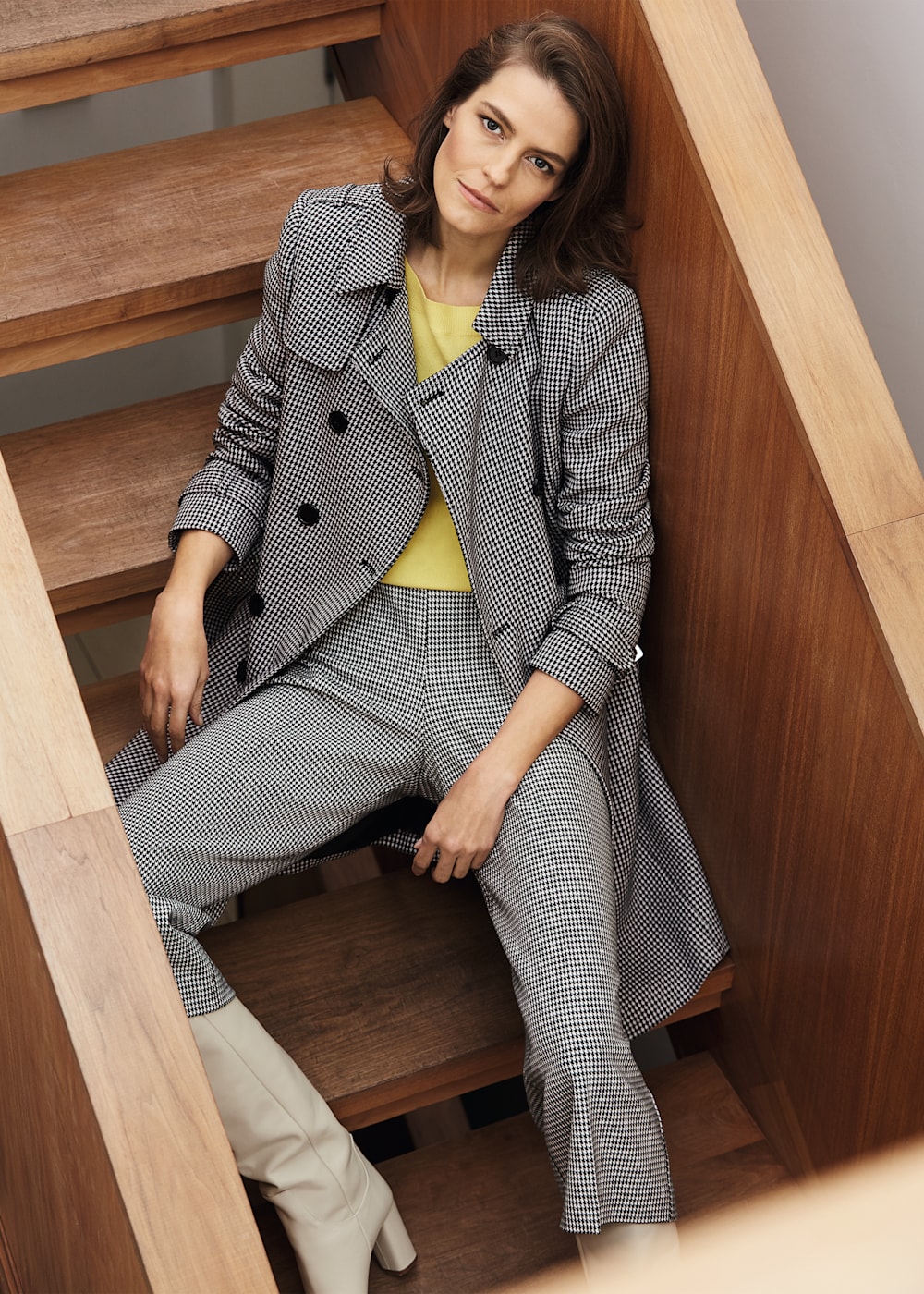 Tabatha Dogtooth Trench Coat Phase Eight UK