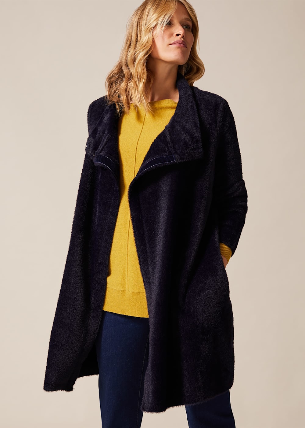 Fiona Fluffy Knit Coatigan