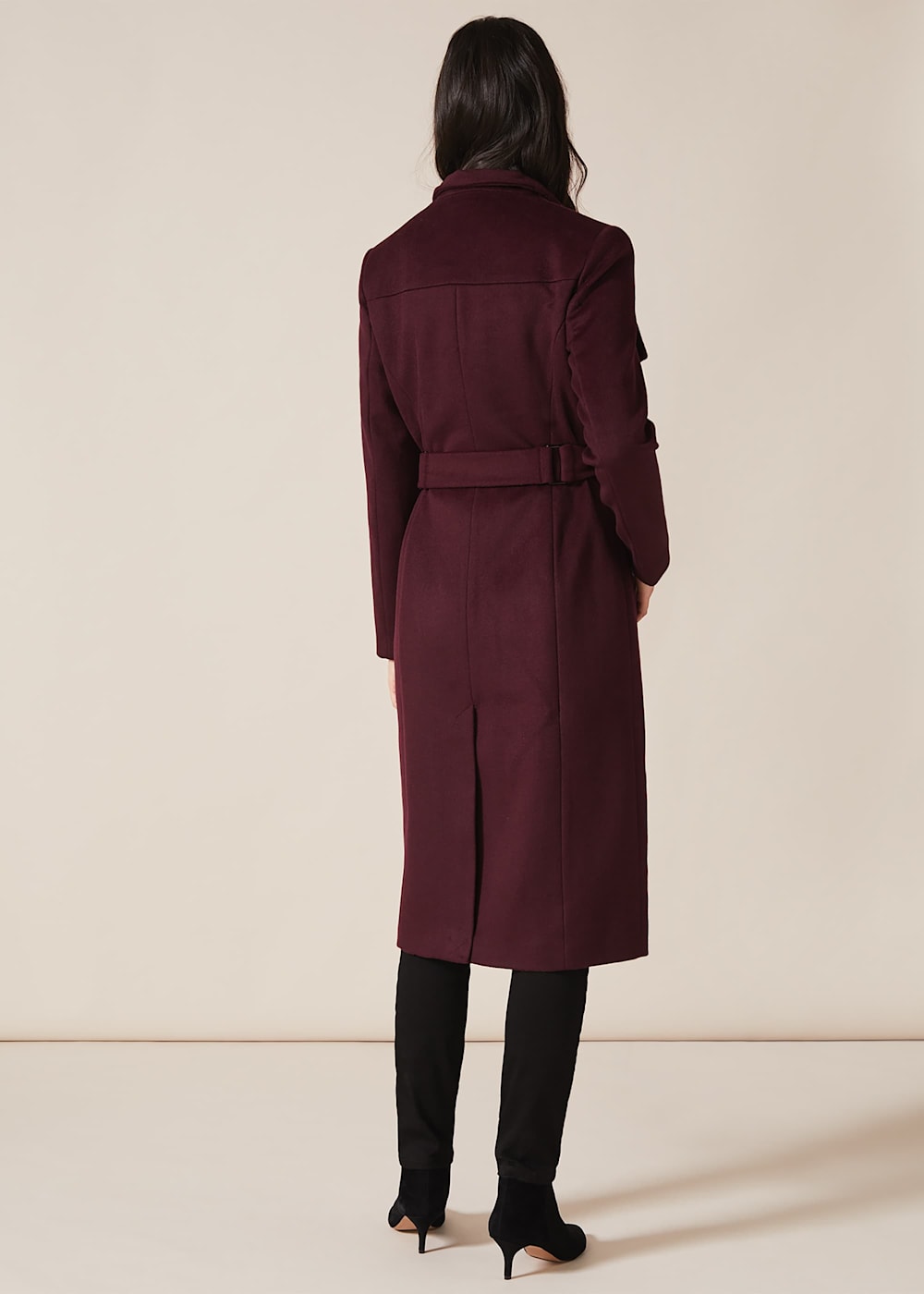 Phase eight nicci belted coat dark port sales