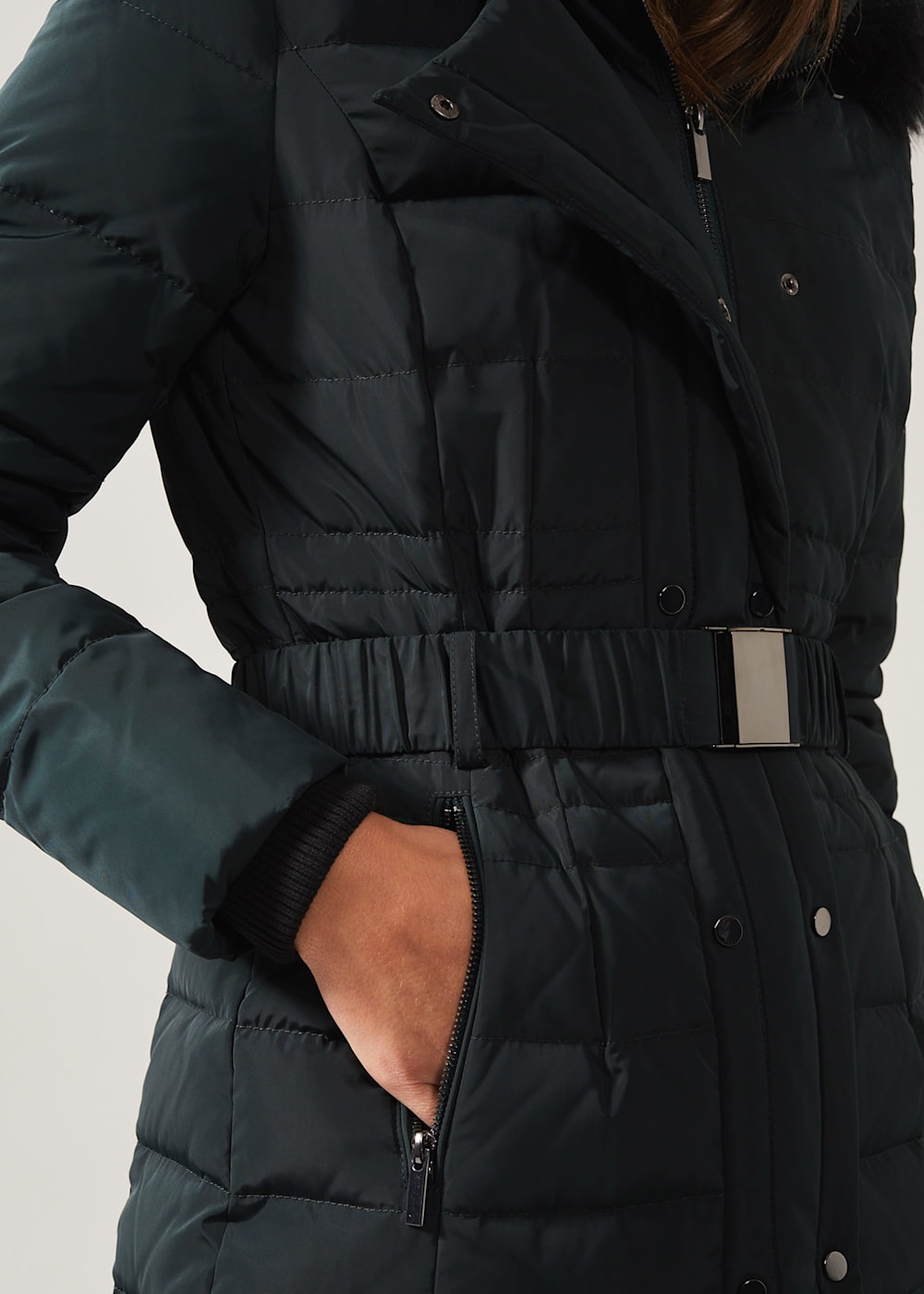 Phase eight leona puffer coat grey outlet