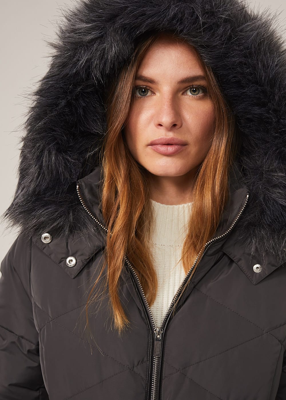 Remy Diamond Long Puffer Coat Phase Eight UK
