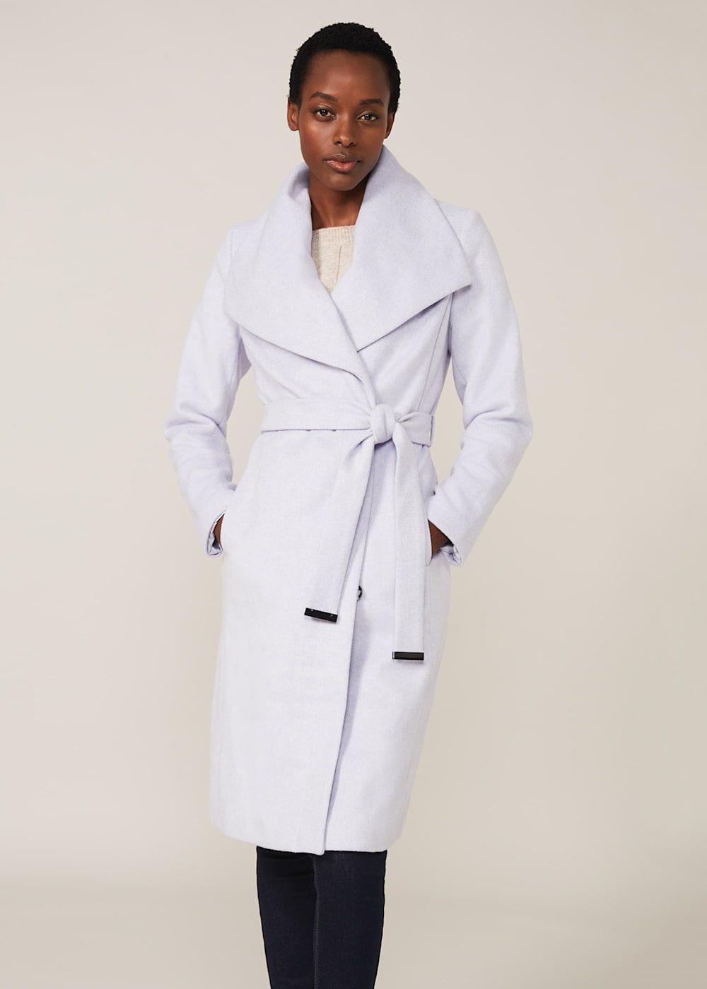 Nicci Belted Wool Coat Phase Eight UK