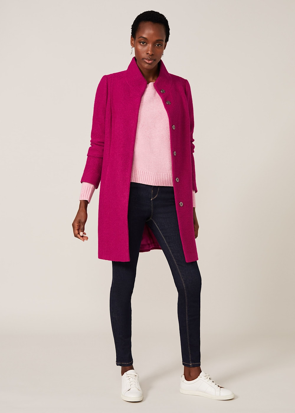 Ladies boiled wool coats cheap