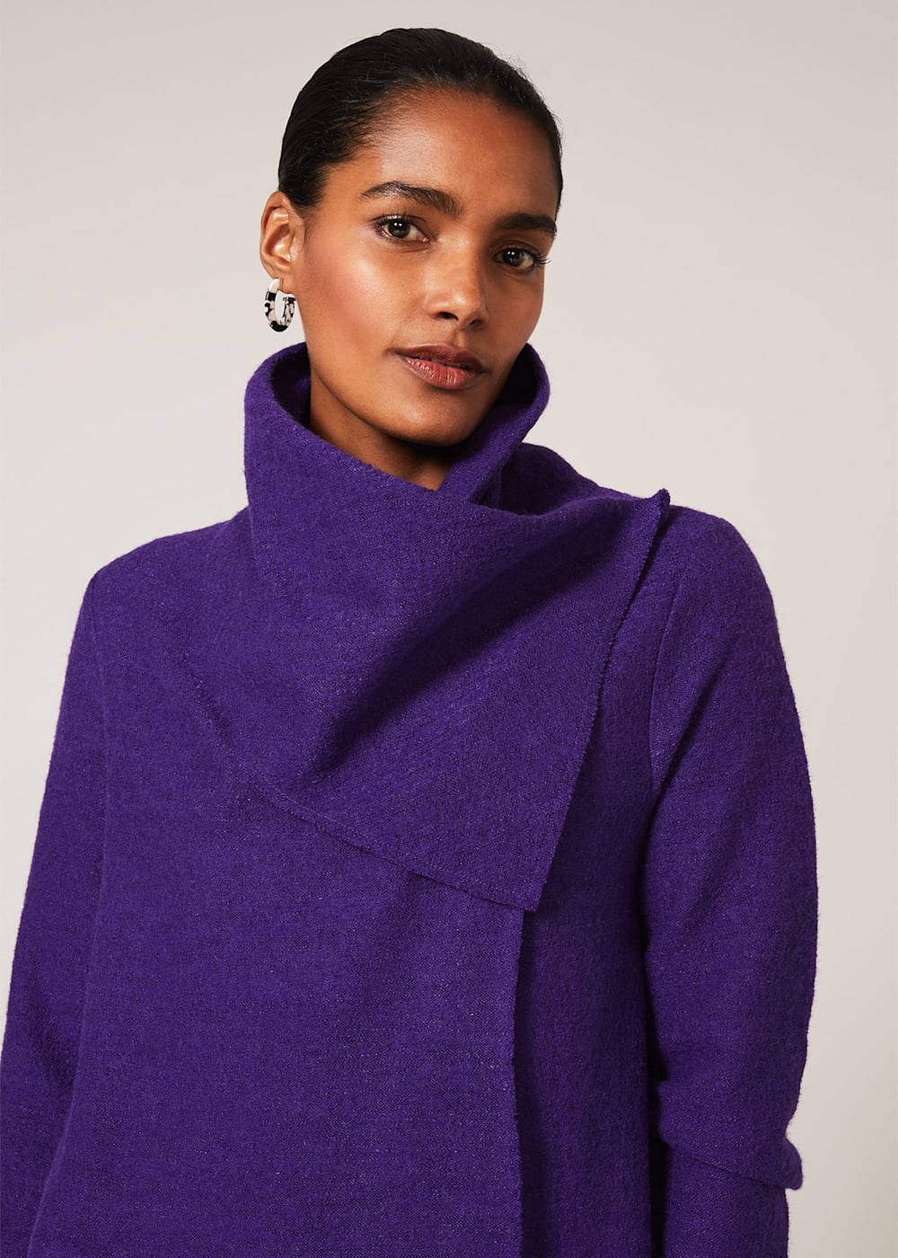 Phase eight purple coat top
