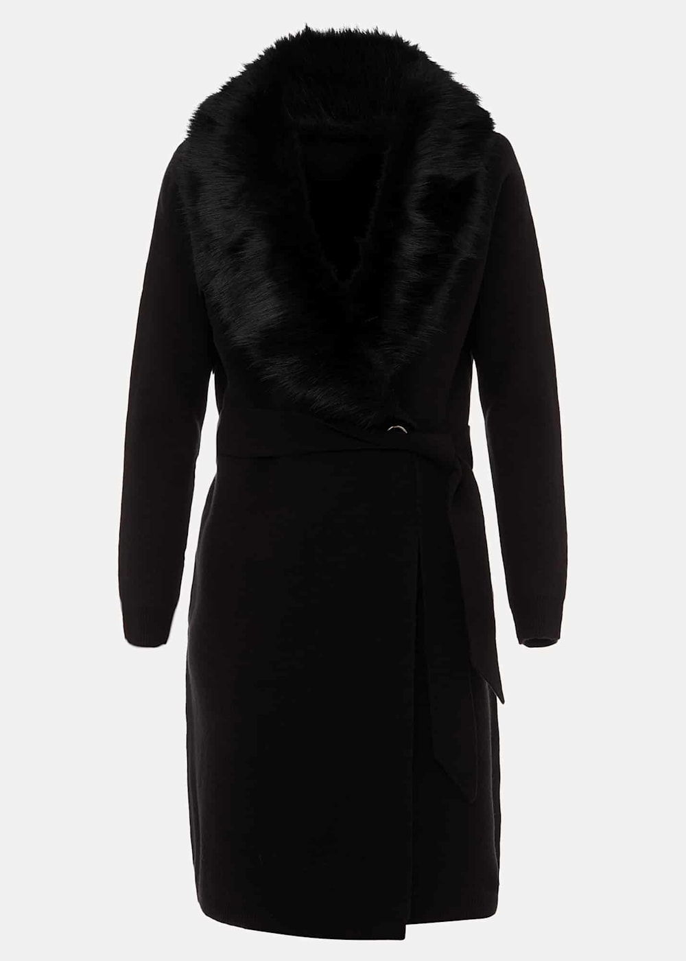 Edessa Fur Collar Wrap Coat | Phase Eight UK |