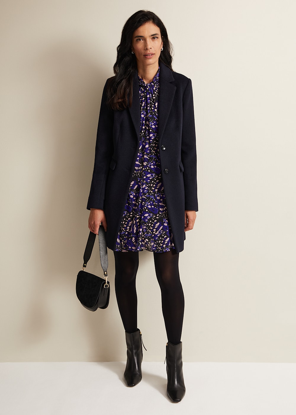 Phase eight navy coat outlet