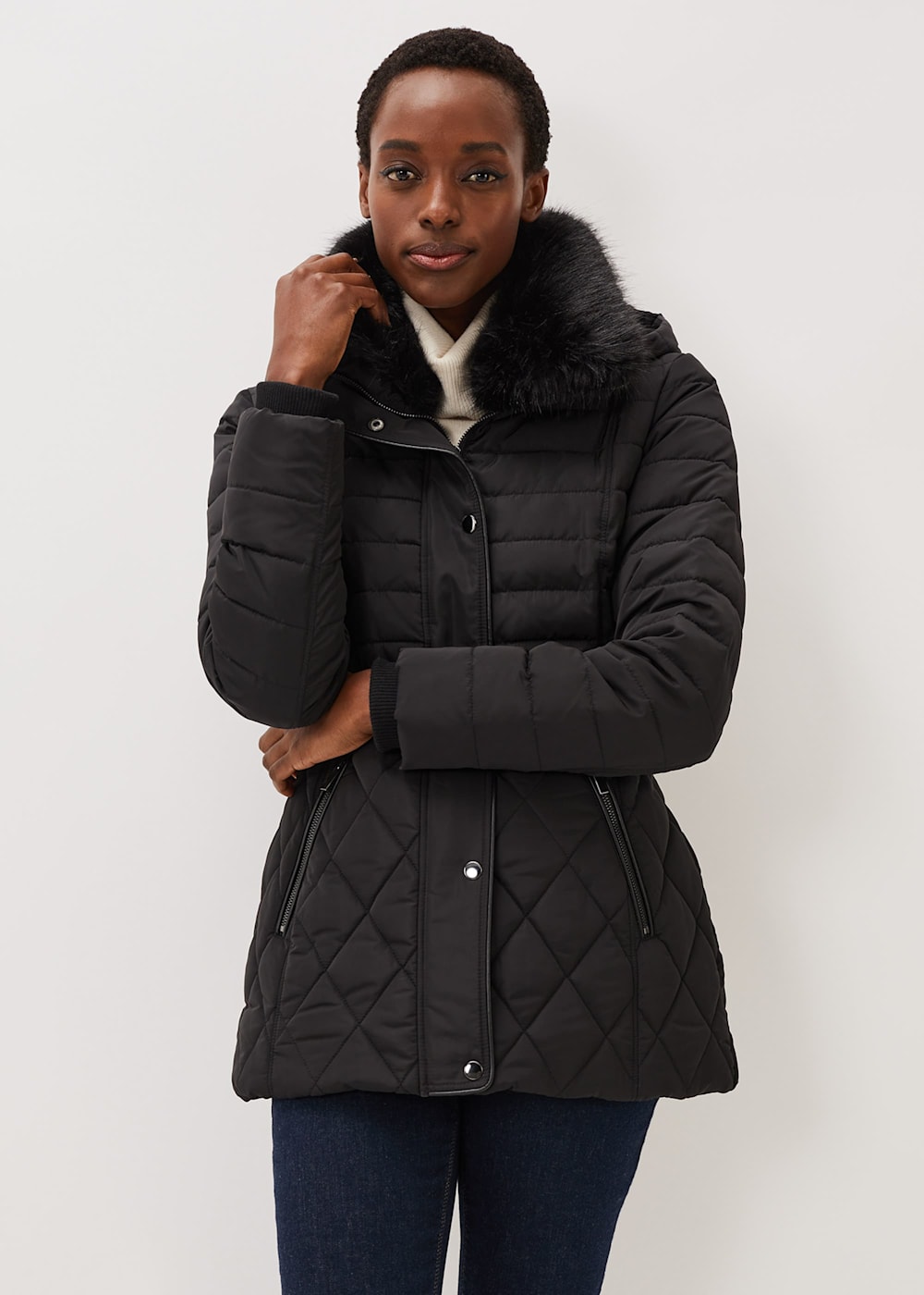 Elva Short Quilted Puffer Coat Phase Eight UK