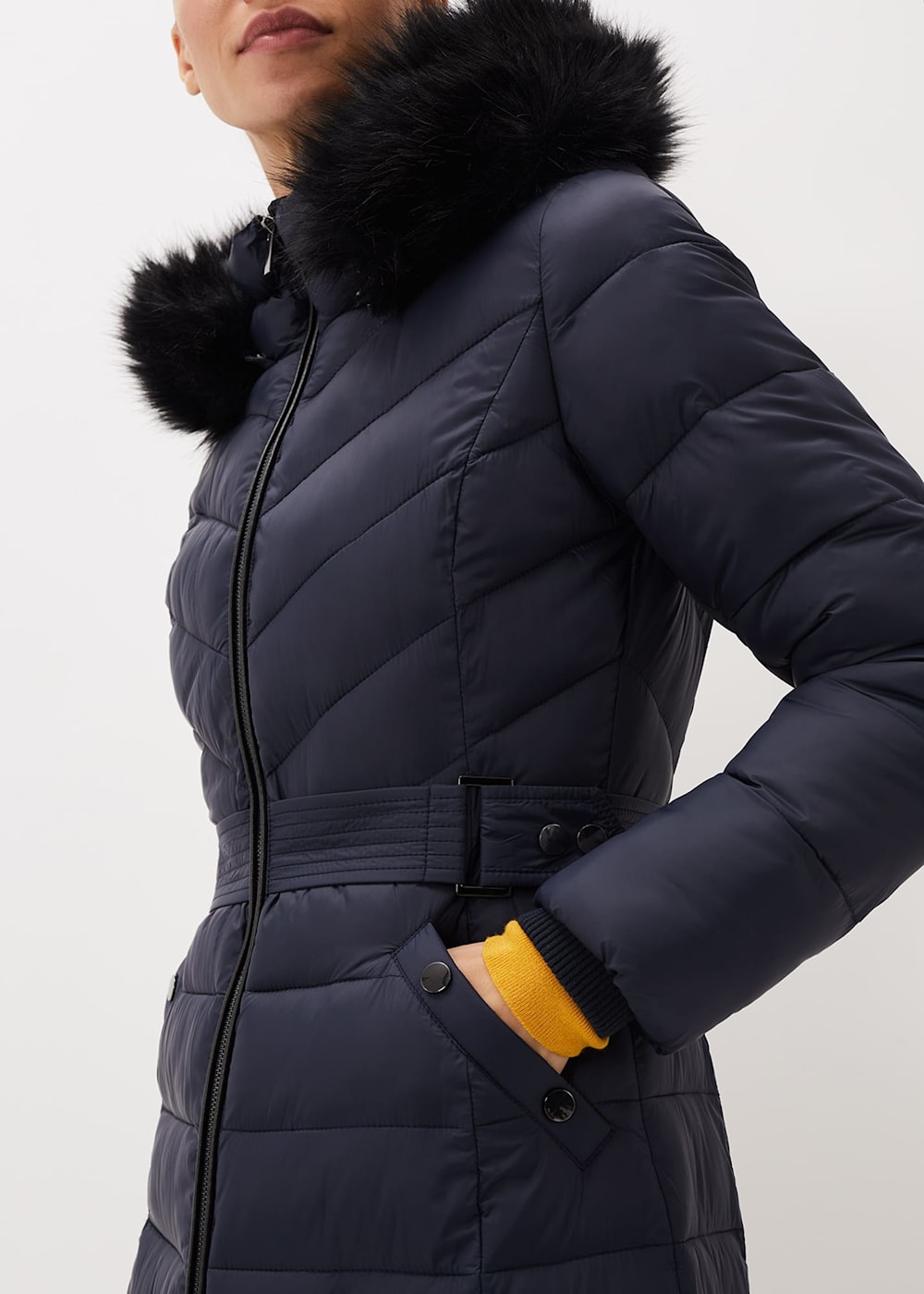Synthia High Shine Puffer Coat Phase Eight UK