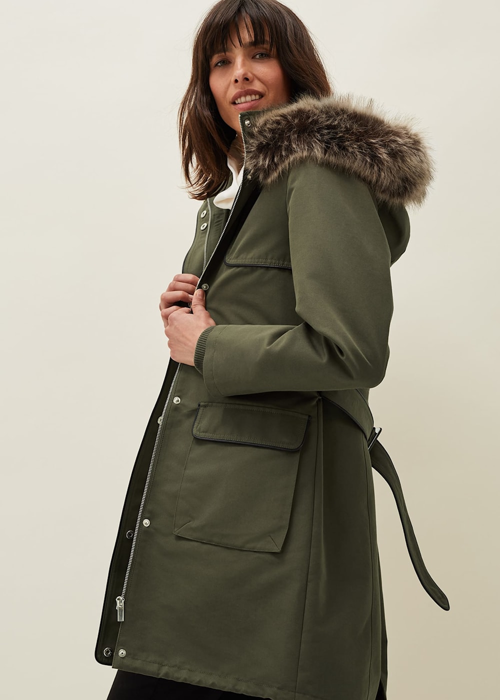 Ezra Parka Coat Phase Eight ROW