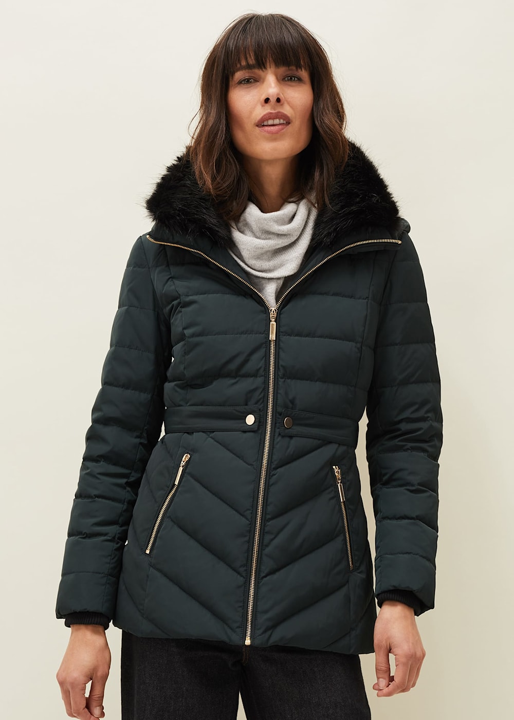 Bobbie Short Puffer Coat Phase Eight UK
