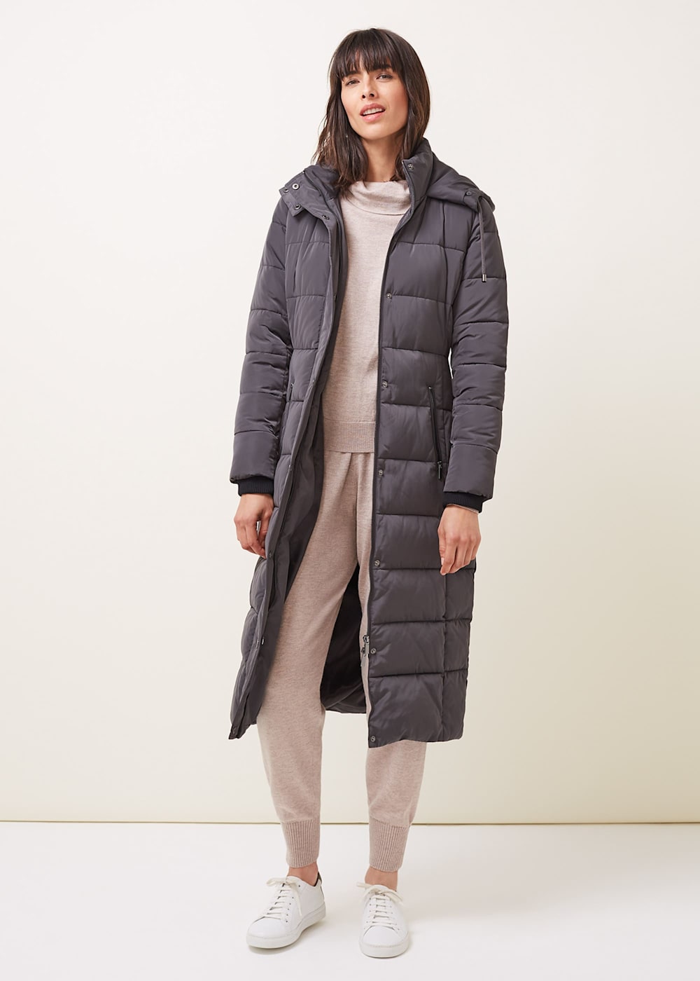 Phase eight mabel long puffer coat shop