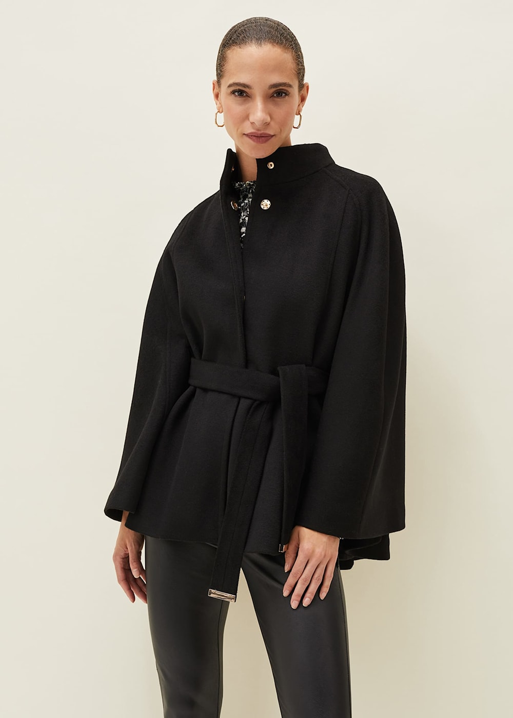 Jodie Wool Blend Cape Coat Phase Eight UK