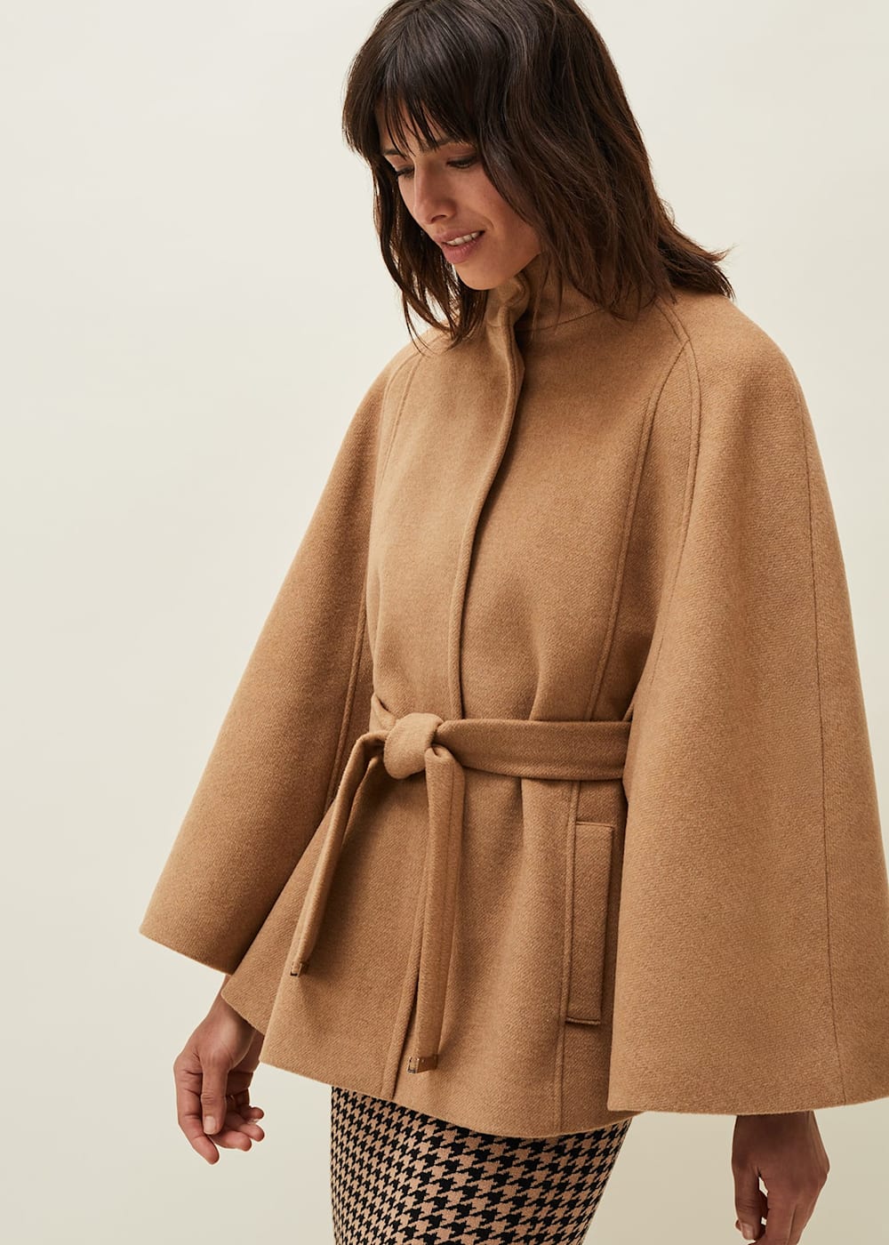 Jodie Wool Blend Cape Coat Phase Eight AU