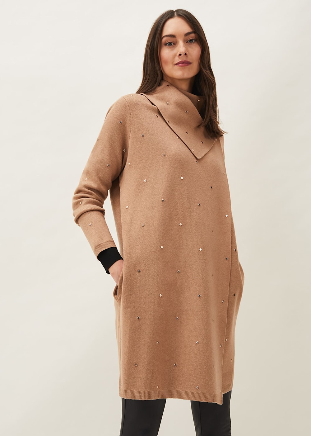 Paloma Scattered Stud Coatigan Phase Eight UK