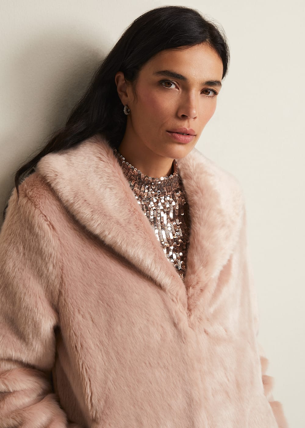 欲しいの Meg Faux Fur Coat | Phase Eight UK | ジャケット・アウター